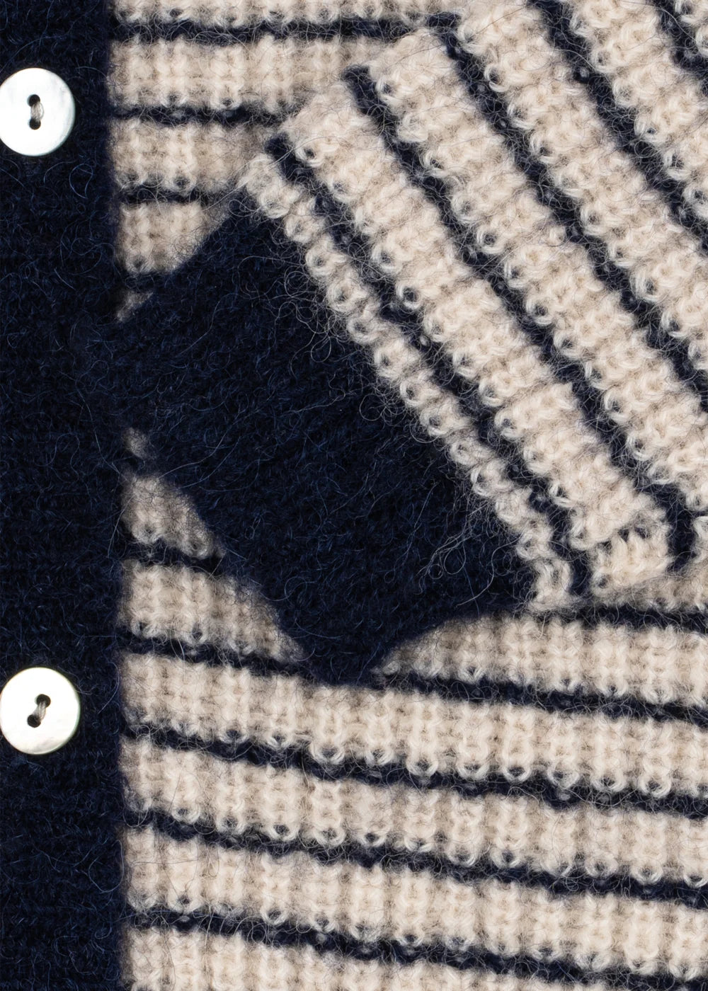 Barli Cardigan | Navy Stripe