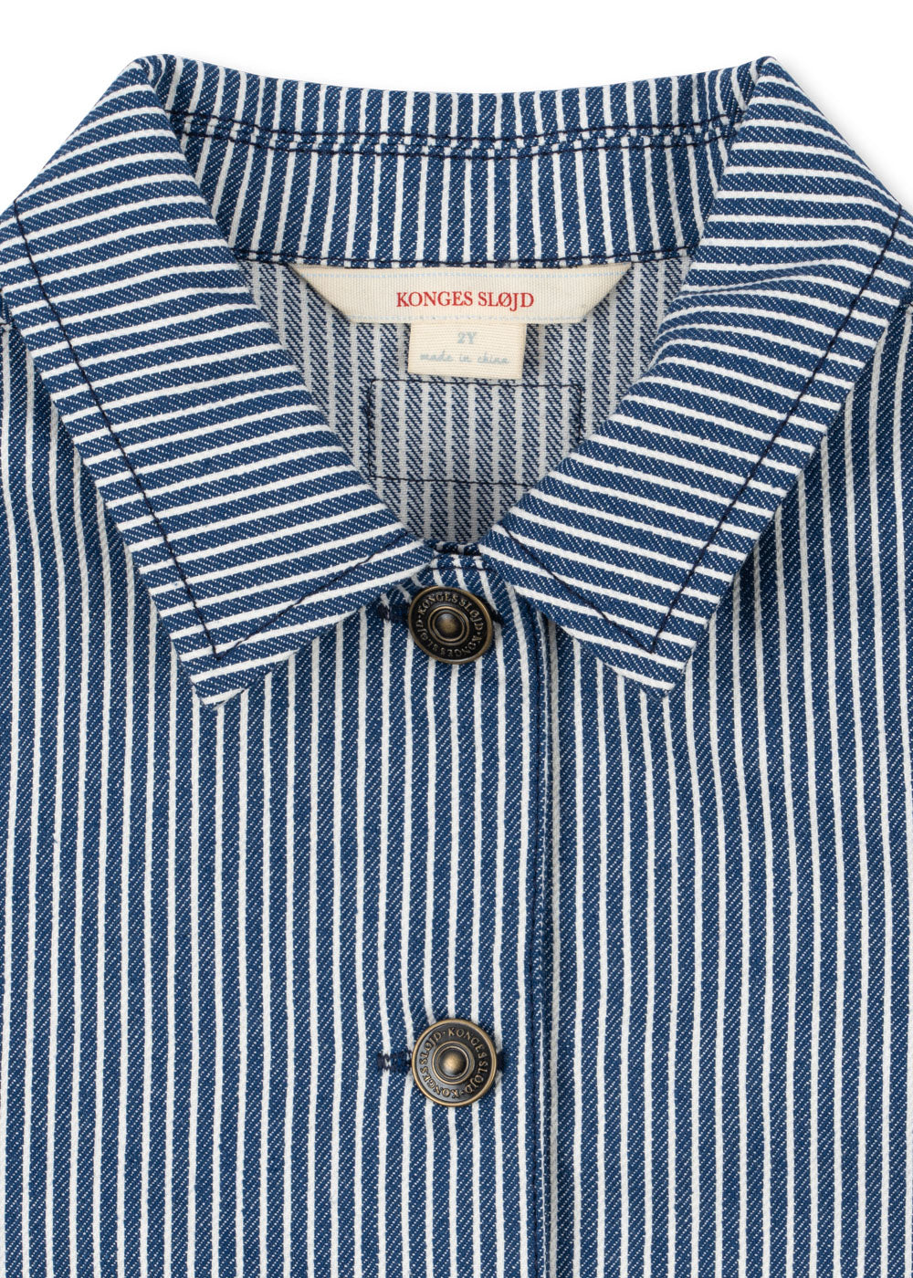 Luc Shirt Jacket | Blue Stripe