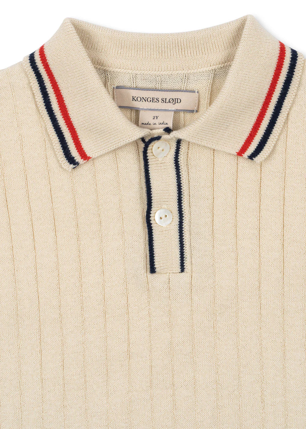 Mio Knit Polo | Almond Milk