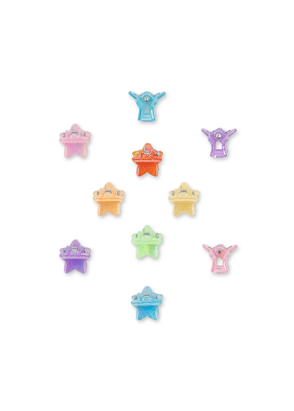 Mini Star Hair Claws 10 Pack | Multi