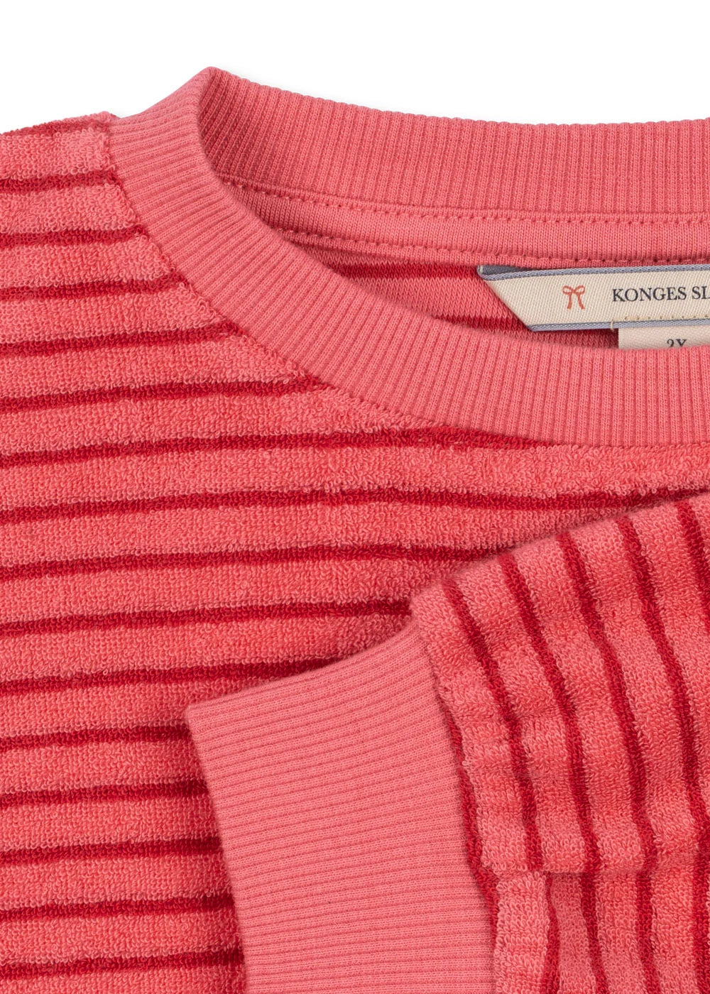 Itty Sweat Set | Cardinal Rose Stripe