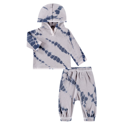 Tie Dye Hoodie Set | Gray