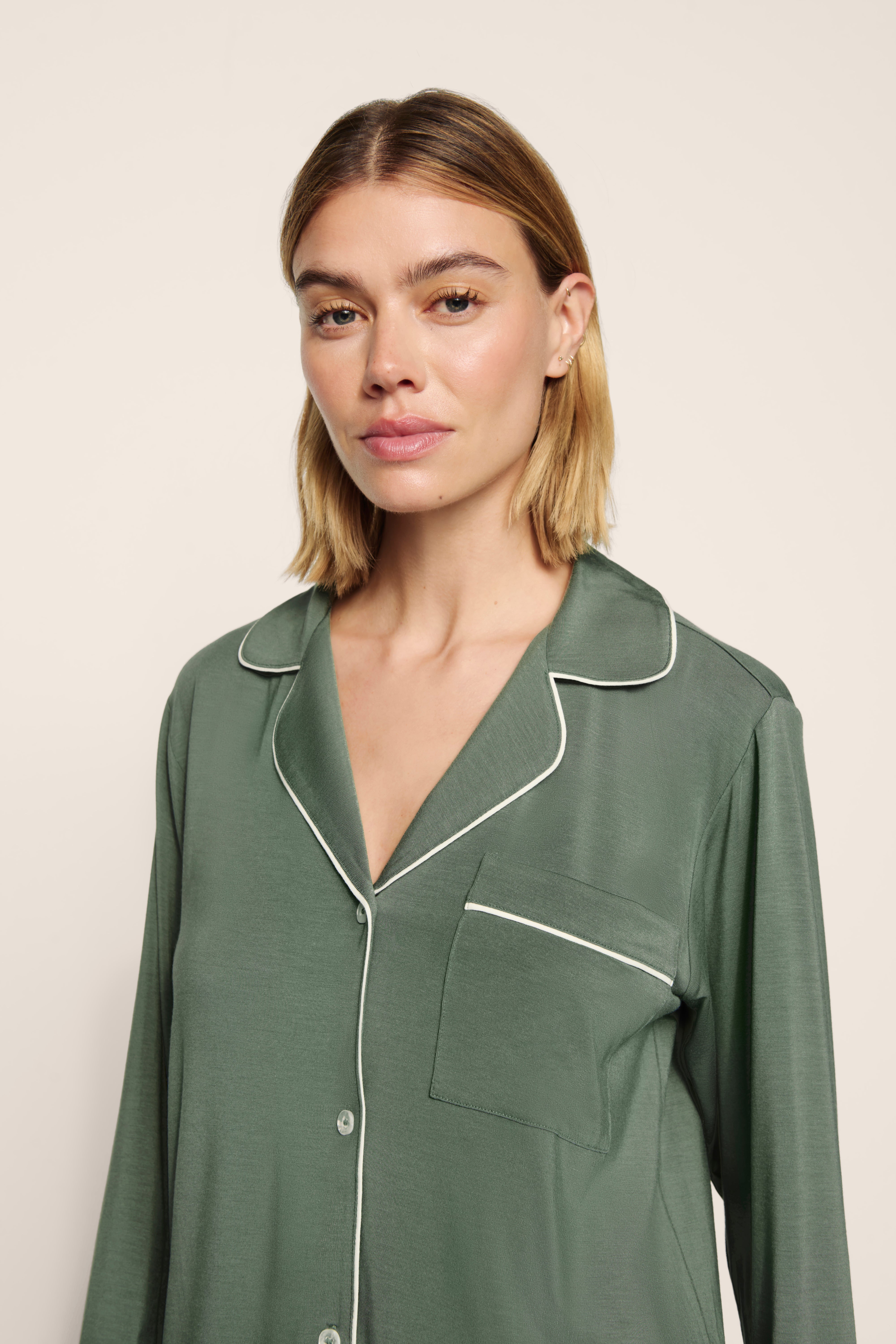 Womens Gisele Long PJ Set | Desert Sage
