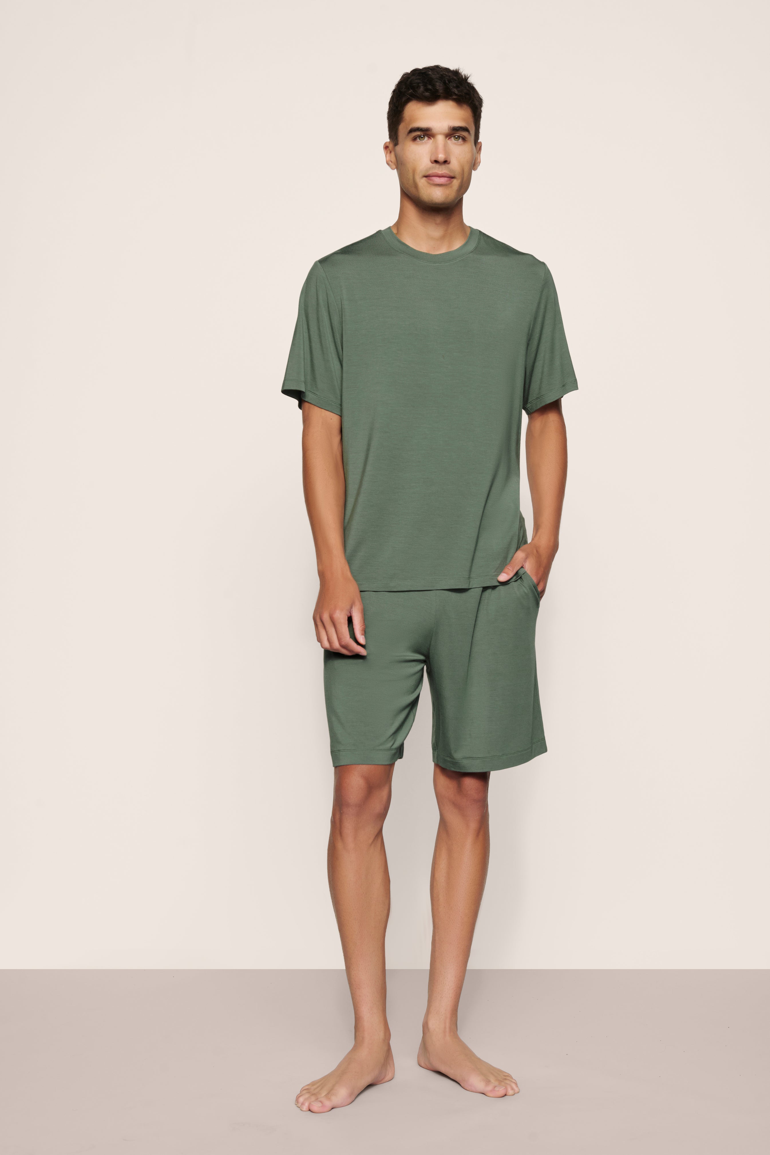 Mens Henry Short PJ Set | Desert Sage
