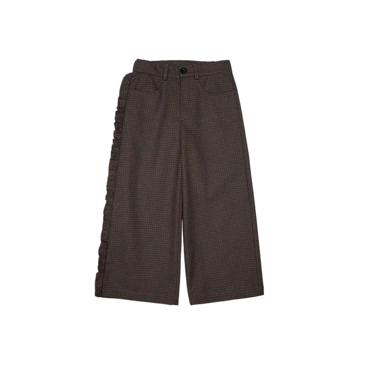 Frankie Cotton Wide Leg Trousers | Grey