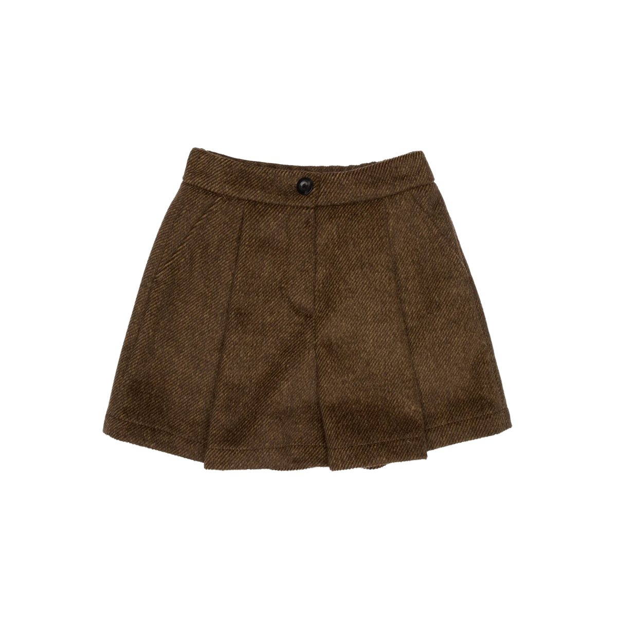 Carter Wool Shorts | Brown