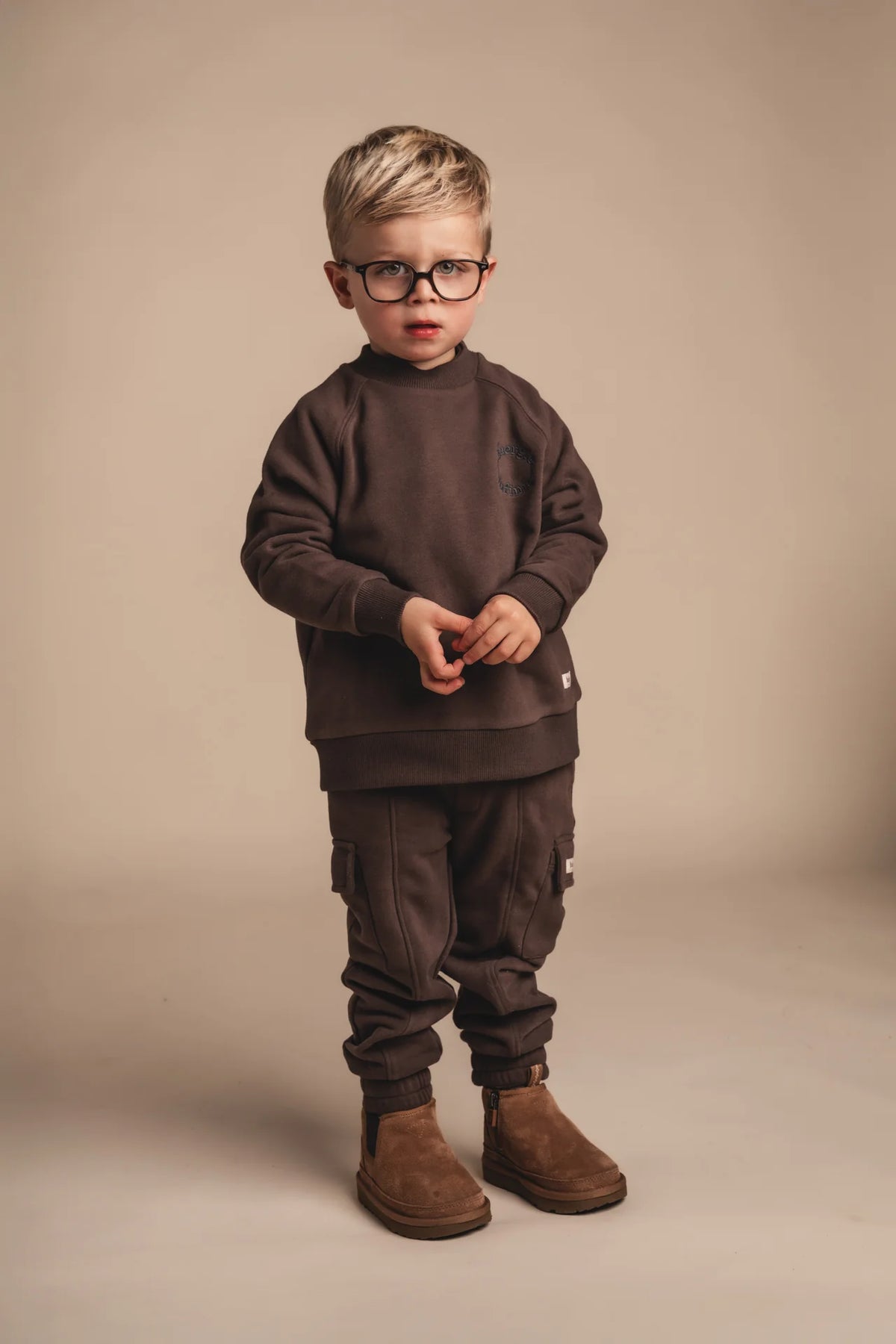 Willow Palmer Sweatshirt Set | Brown Choco