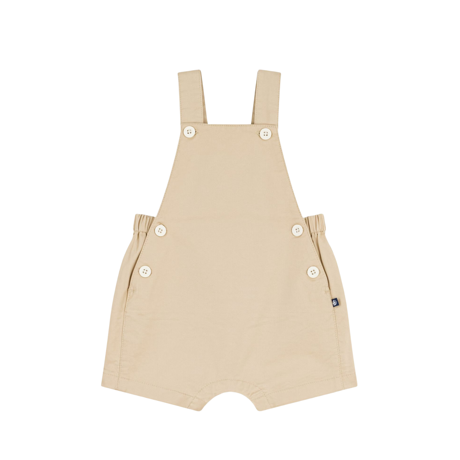 Twill Dungarees | Beige