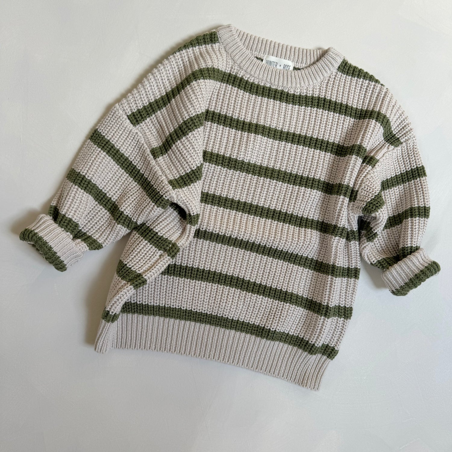 Olive Striped Aspen Set