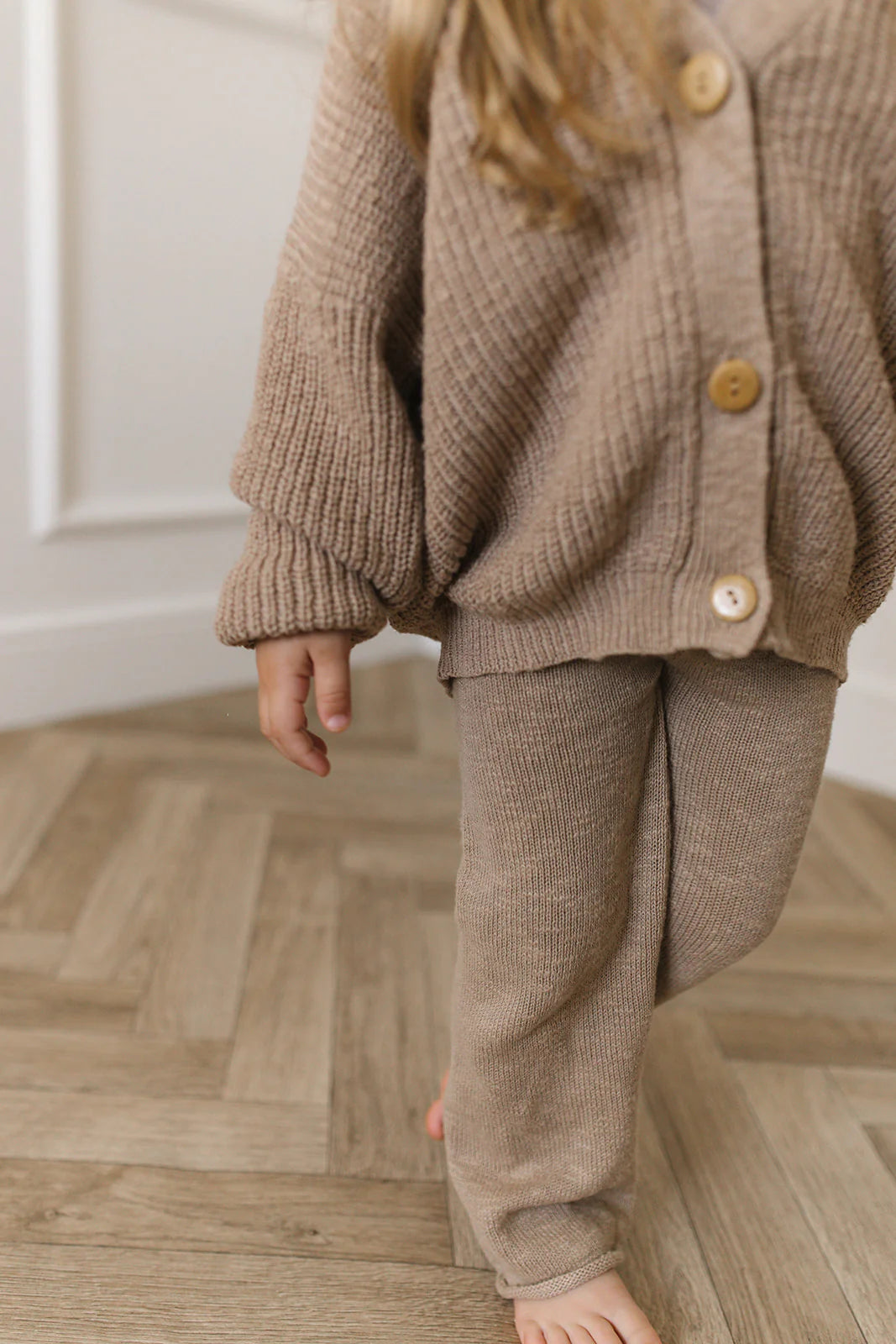 Teddy Cardigan Set | Beige