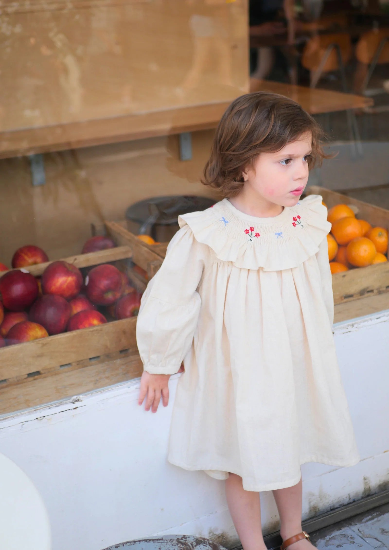Bianca Linen Dress | Ecru