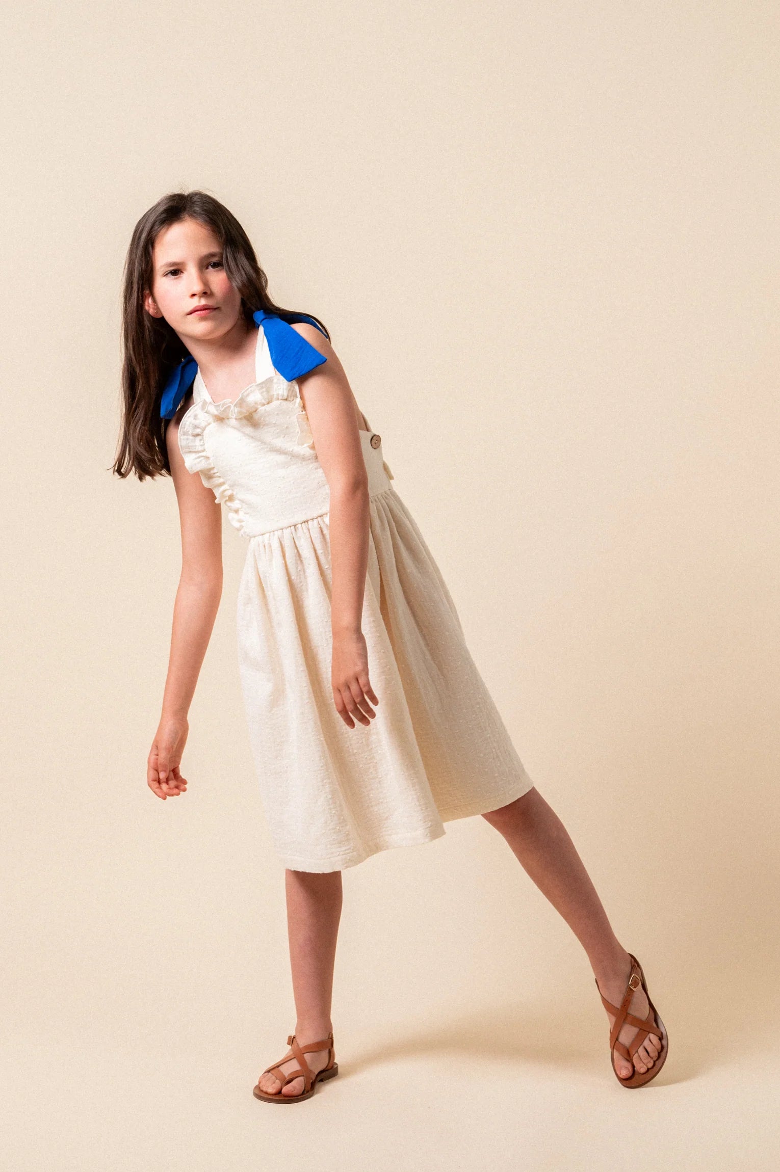 Plumetis Midi Dress