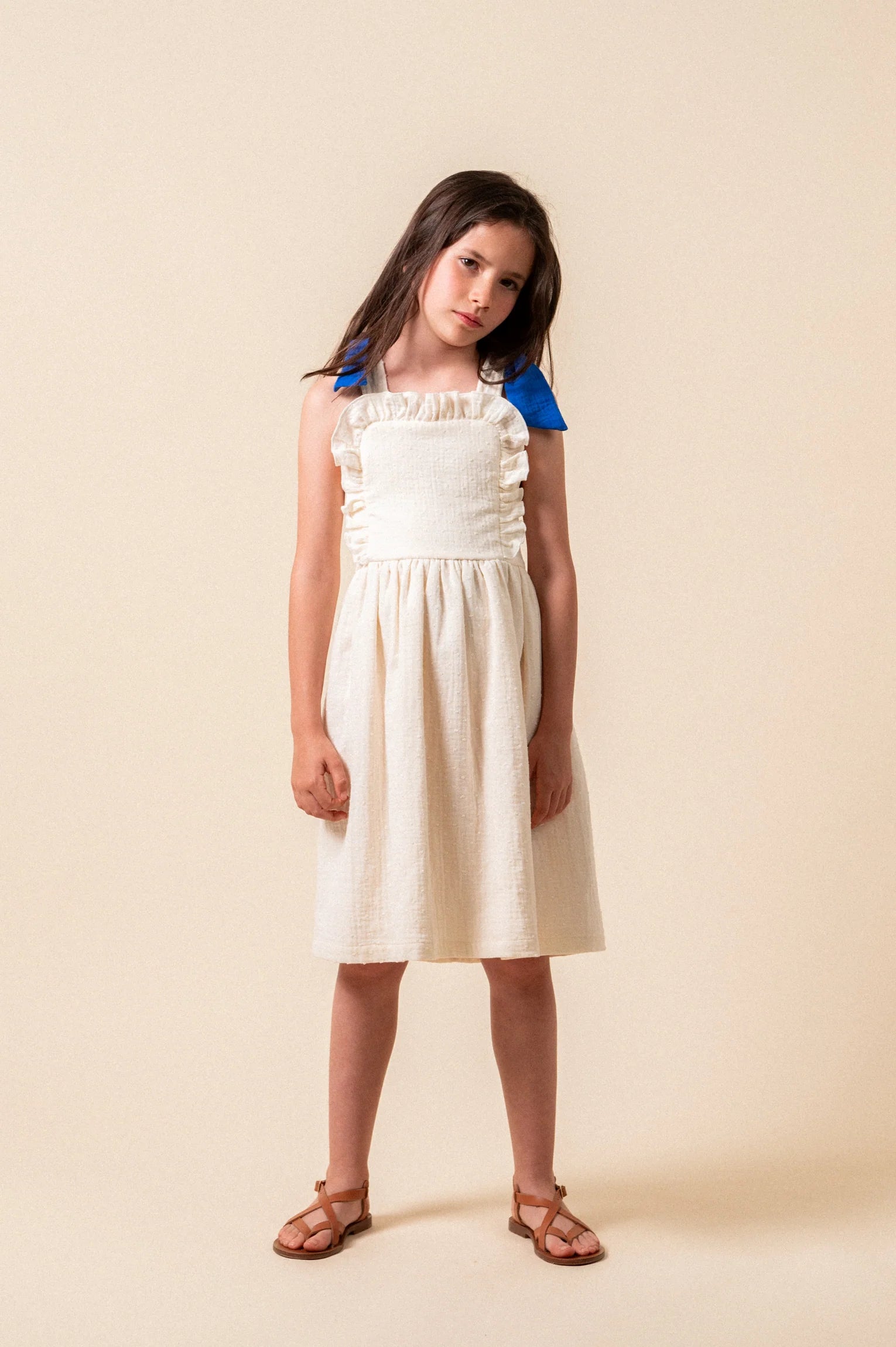 Plumetis Midi Dress