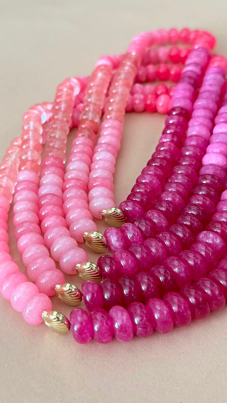 Semi Precious Necklace | Raspberry Sorbet