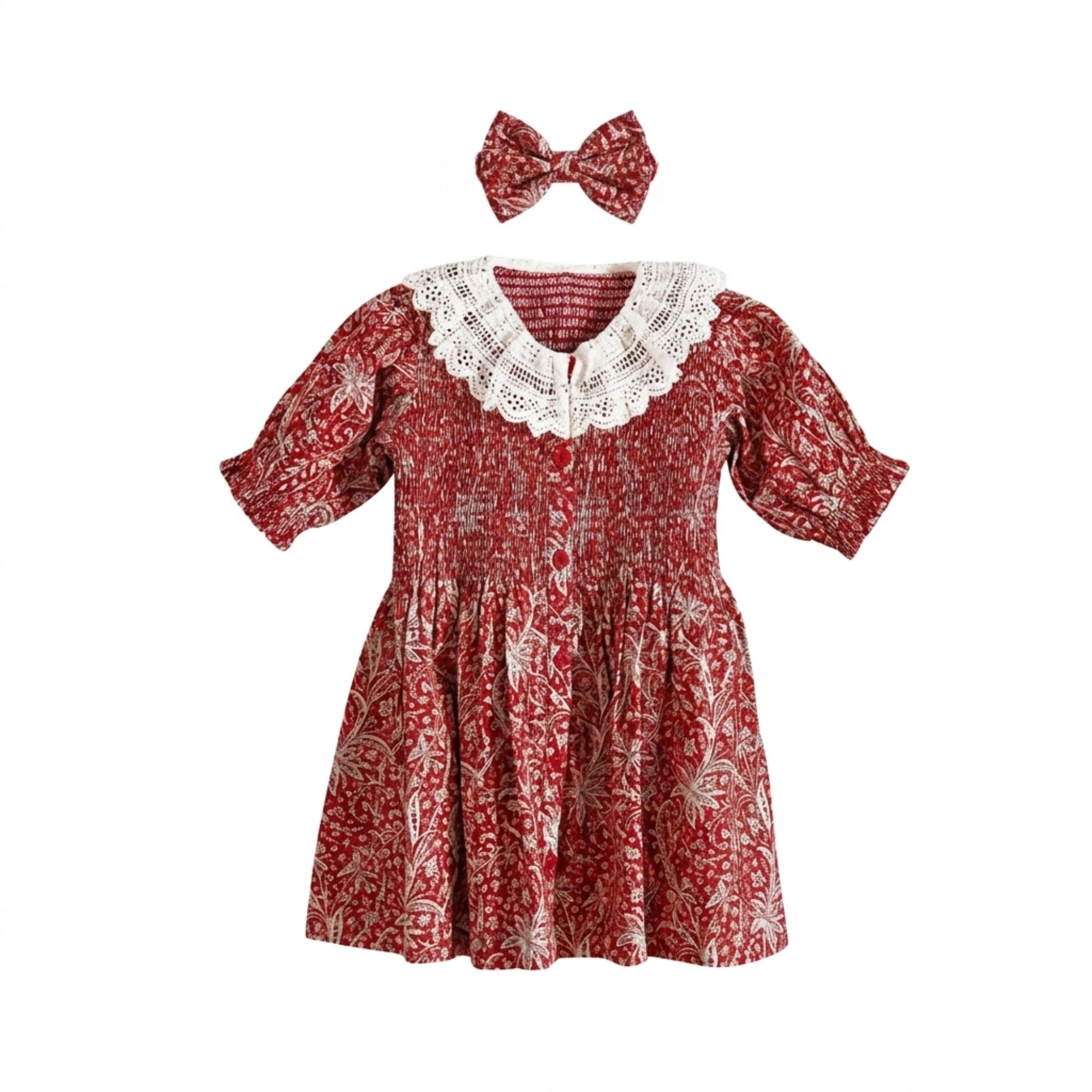 Dress with Hair Clip | Cashmere