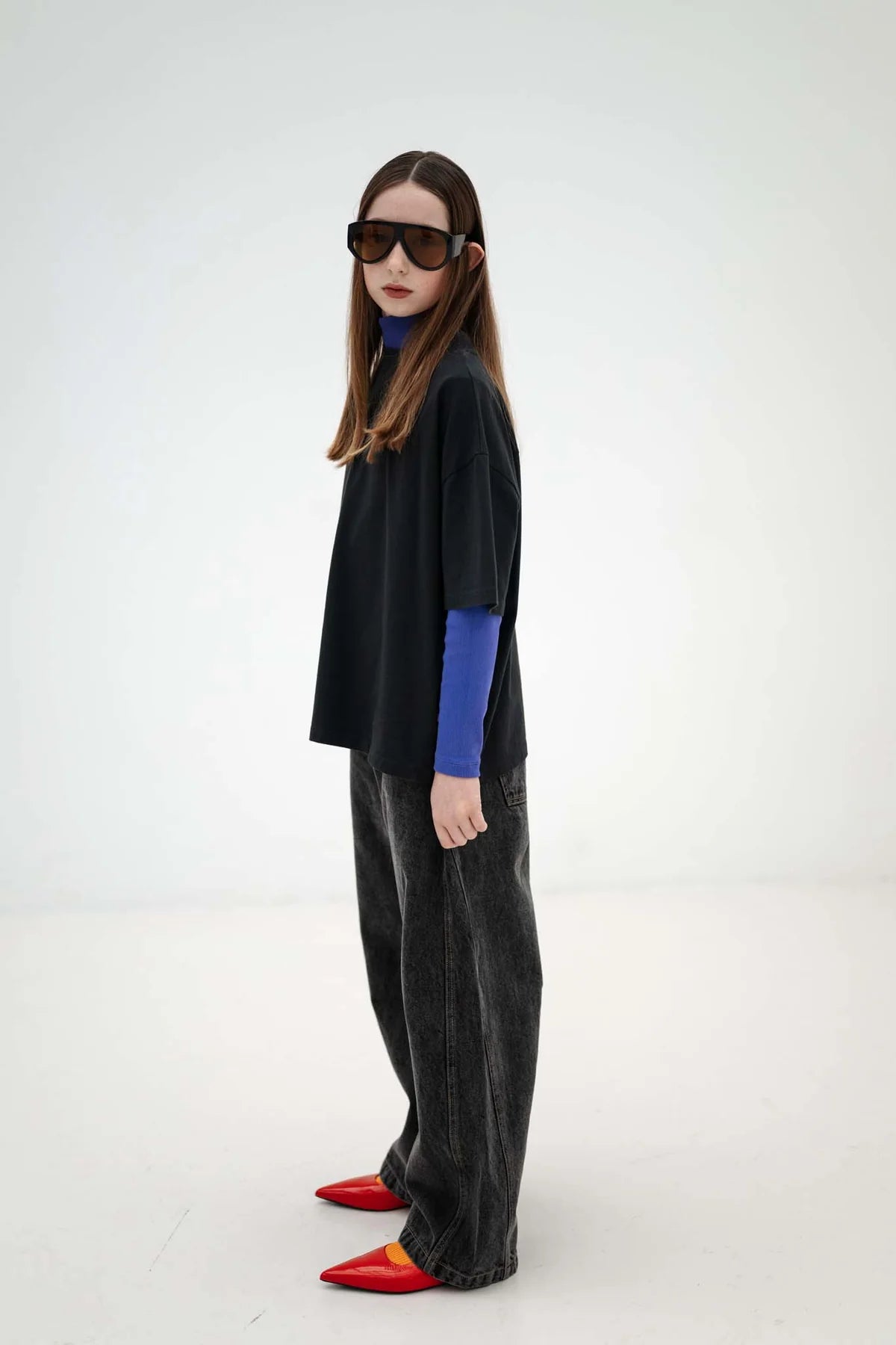 Boxy Tee | Moonless Night Black