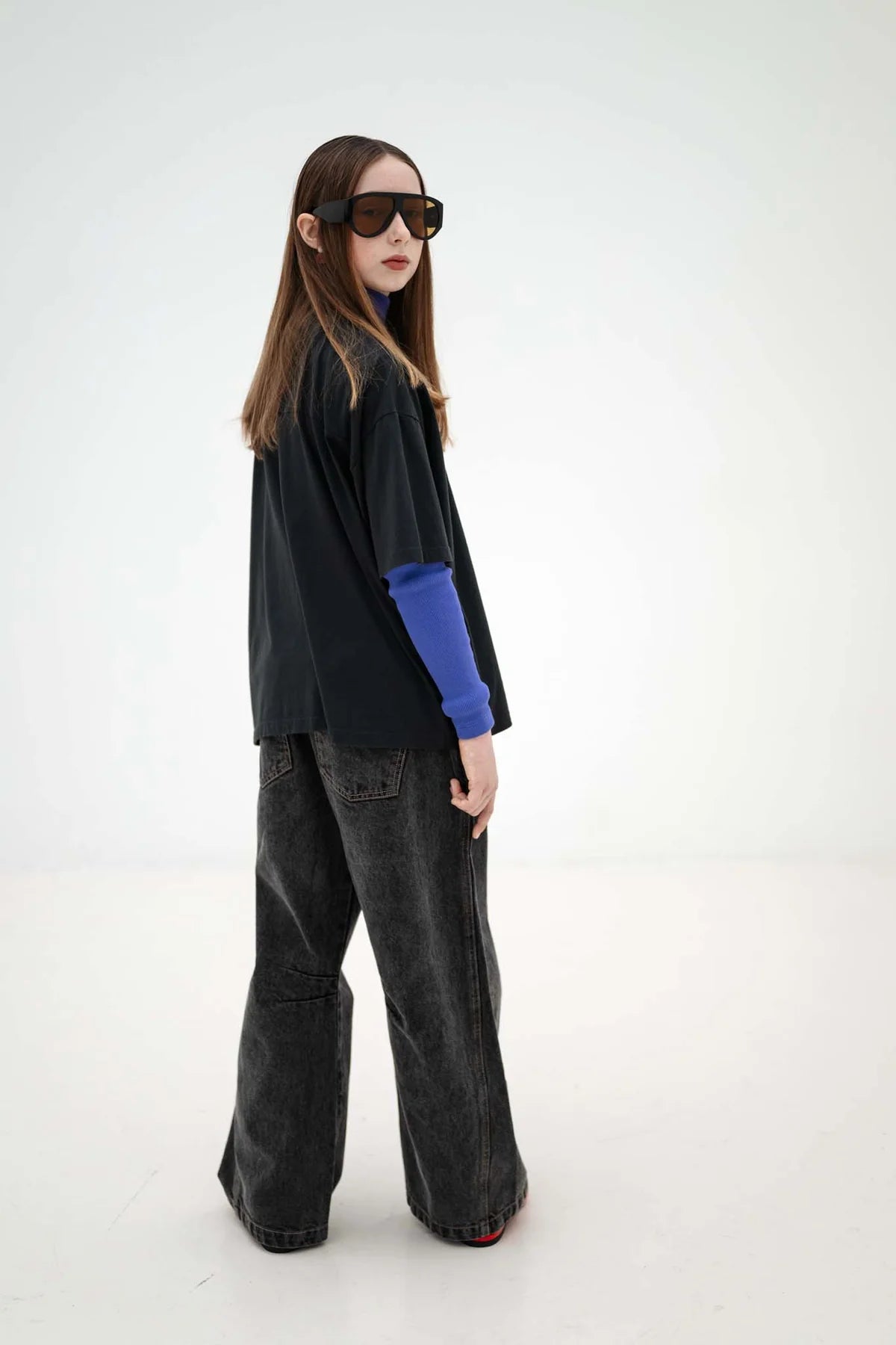 Boxy Tee | Moonless Night Black