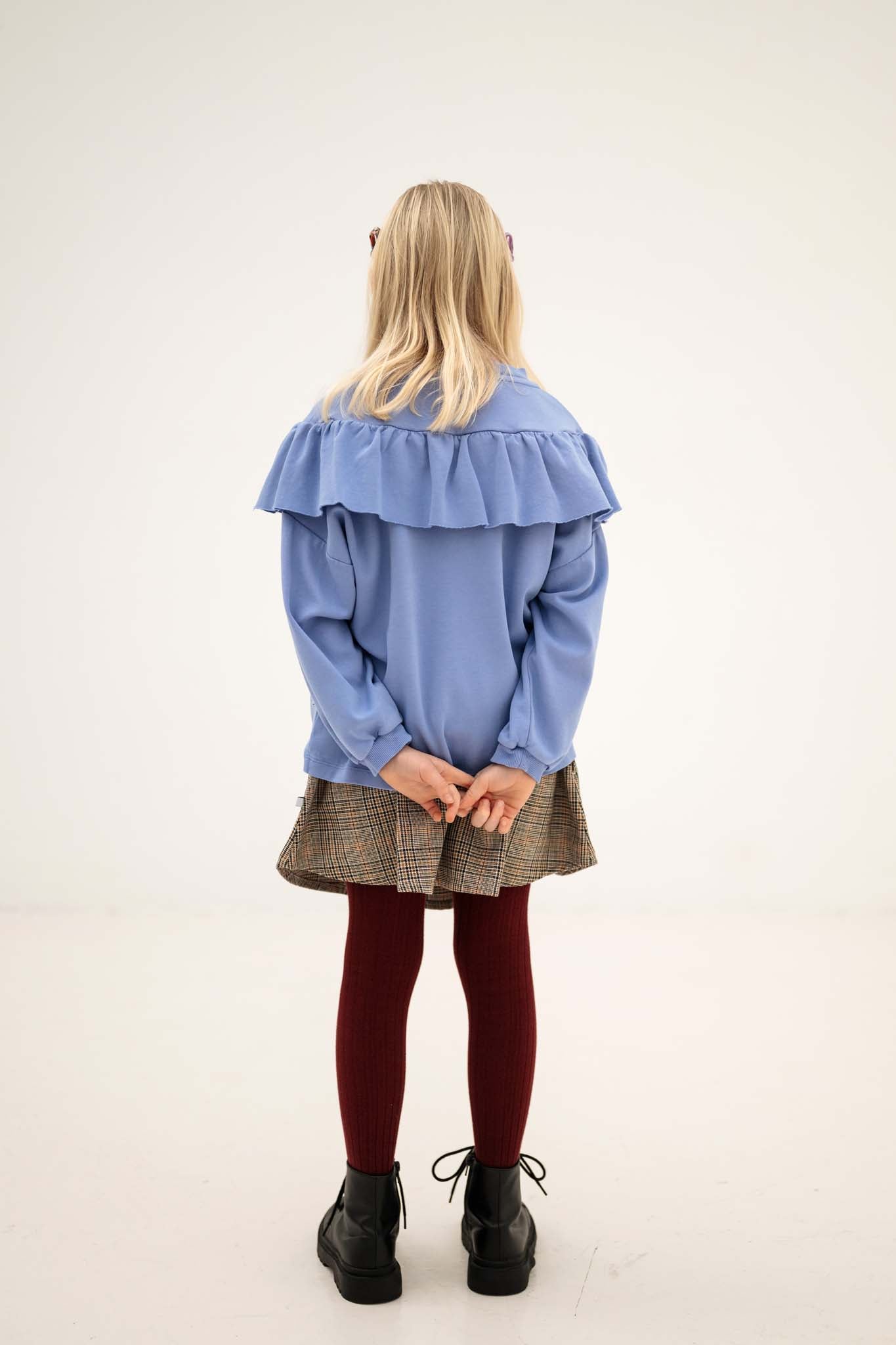 Mini Skirt | Mini Taupe Check