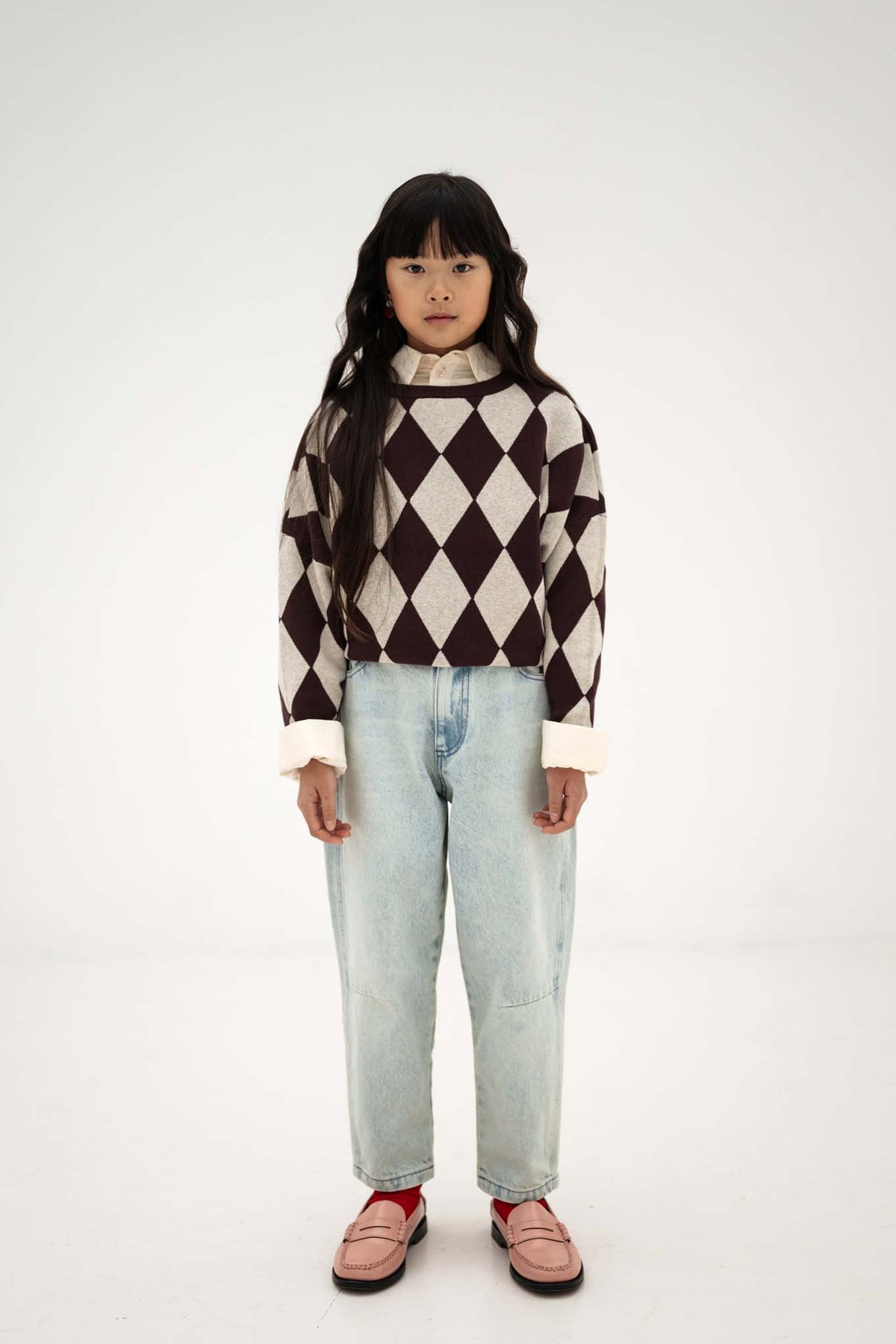 Knit Slouchy Sweater | Chocolate Twist