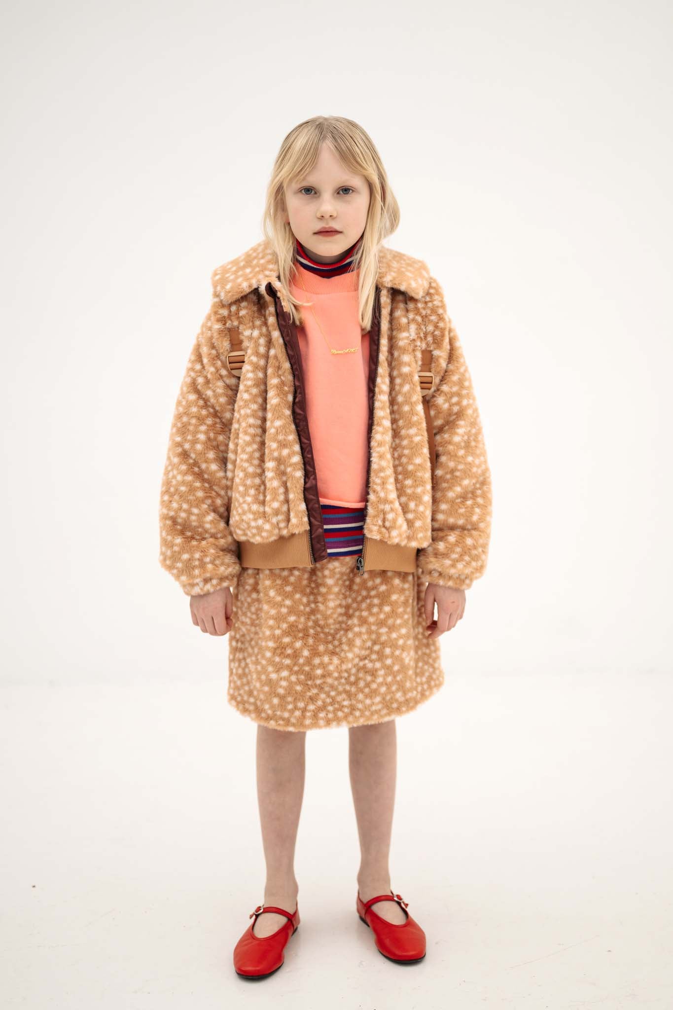 Faux Fur Bomber Set | Bambi