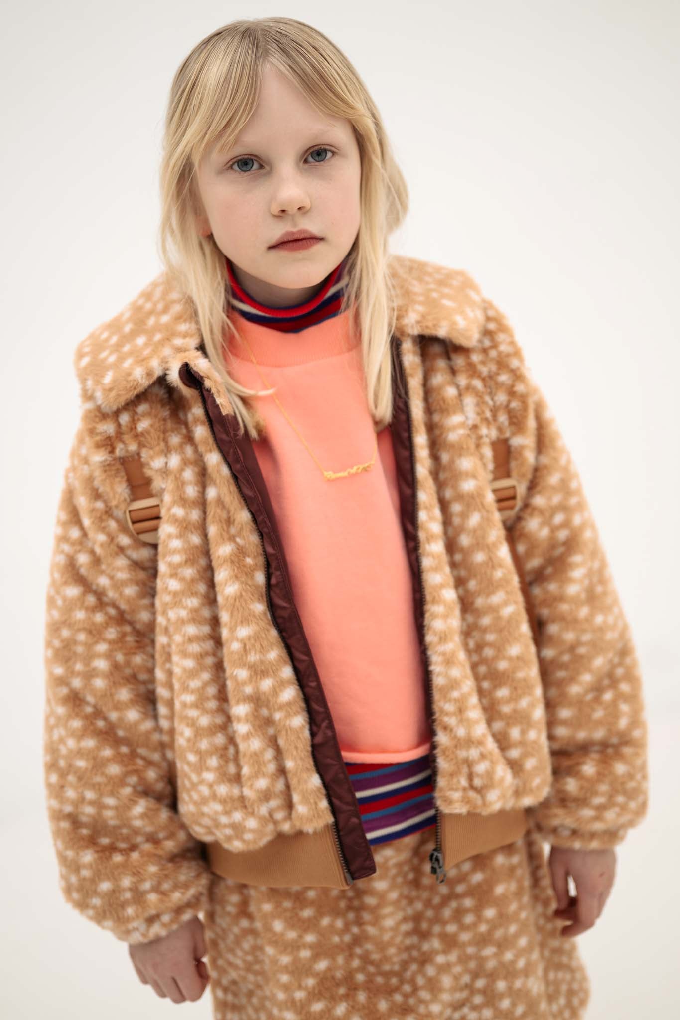 Faux Fur Bomber Set | Bambi