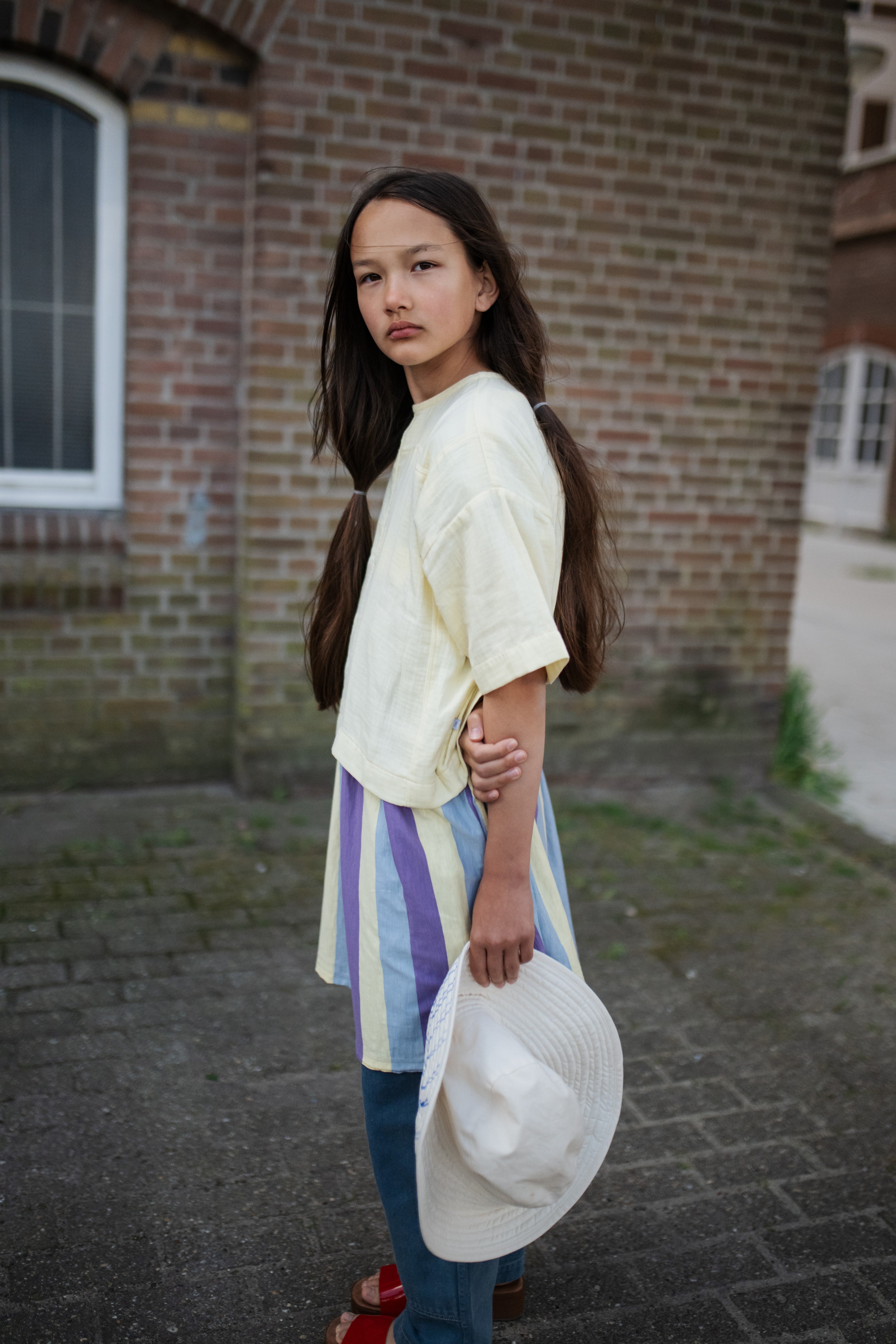 Woven Tee | Soft Yellow