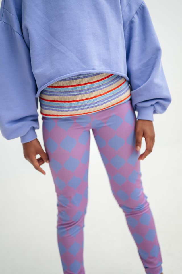 Crop Heart Sweater | Glacier Bloom