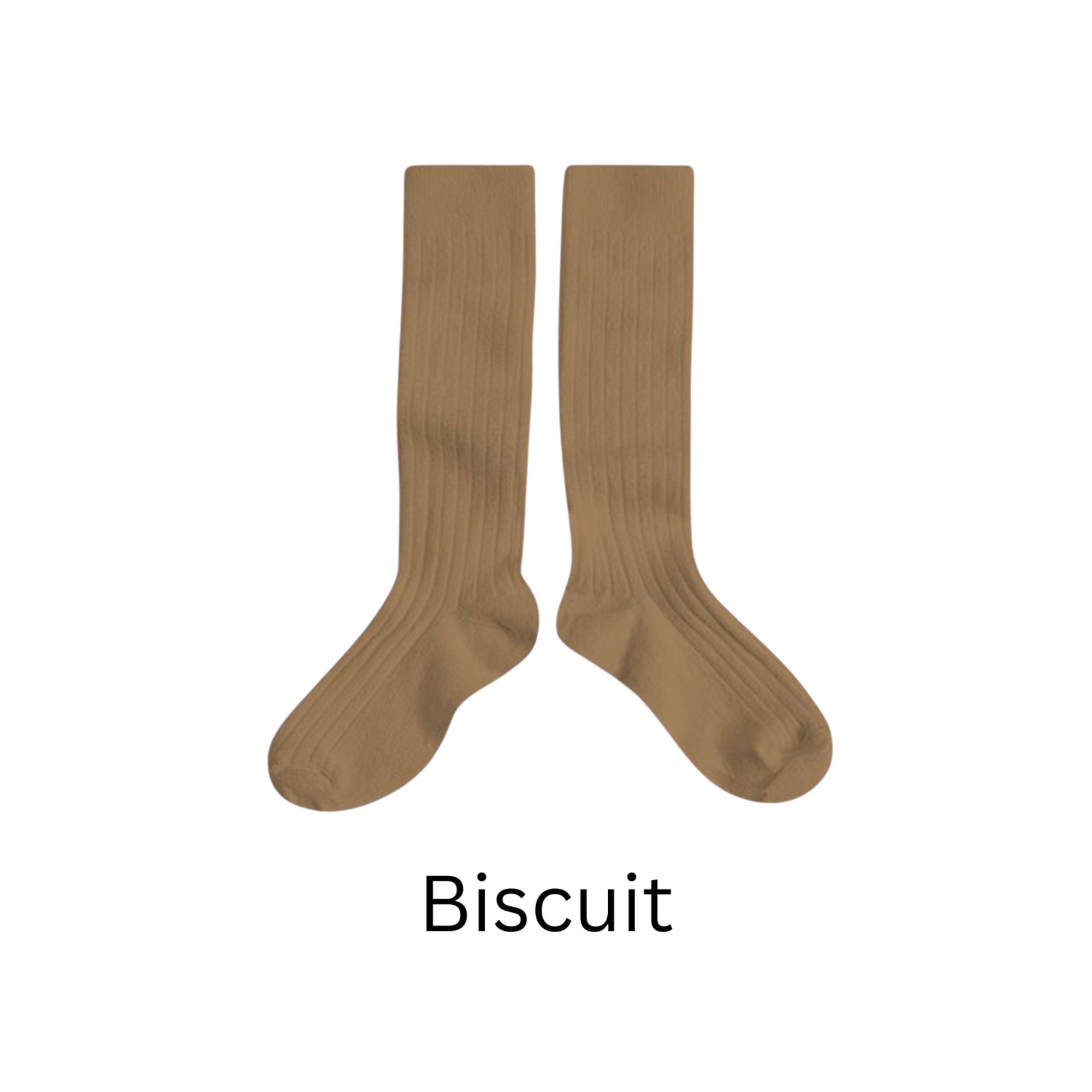 Ribbed Knee High Socks