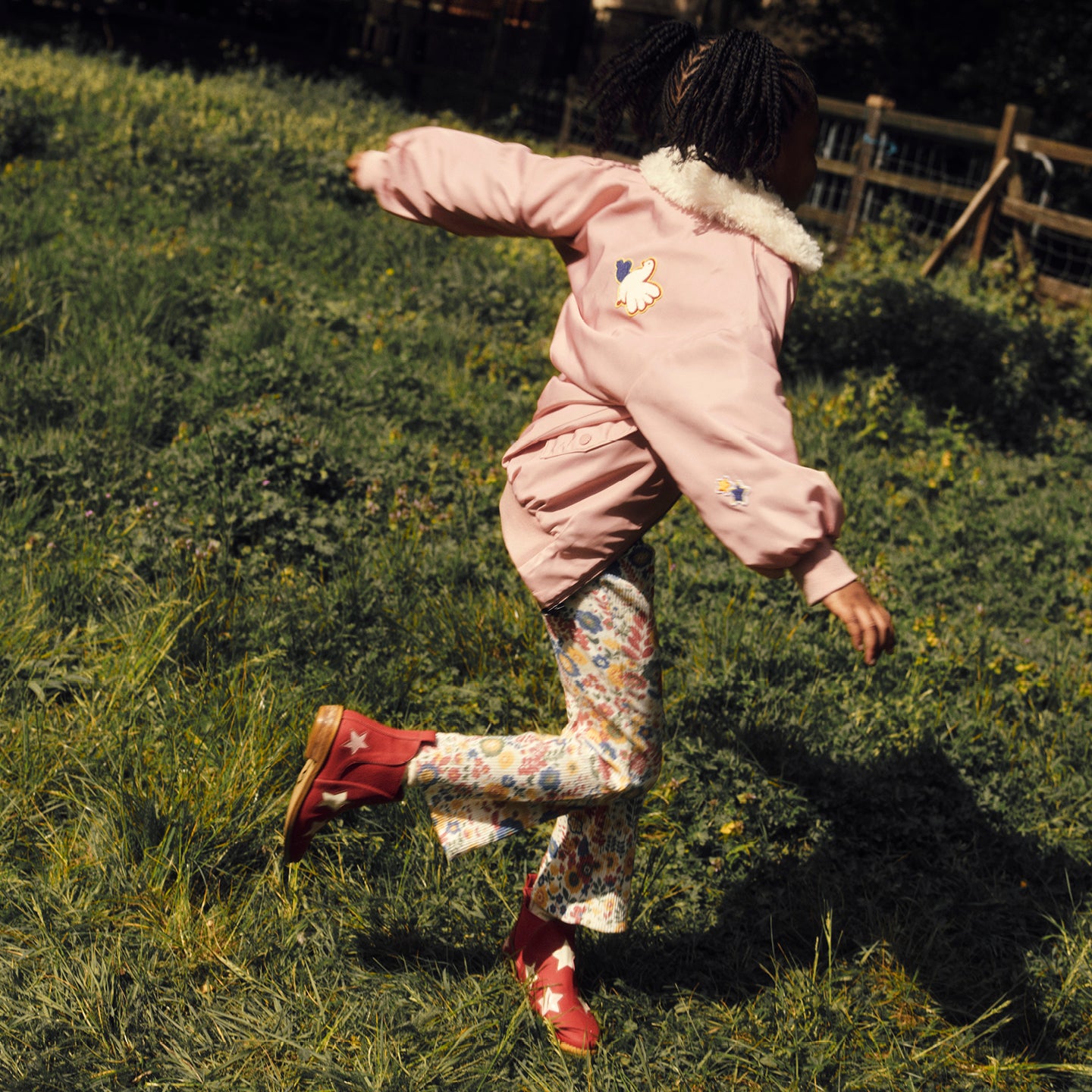 Patch Appliqué Boots | Red