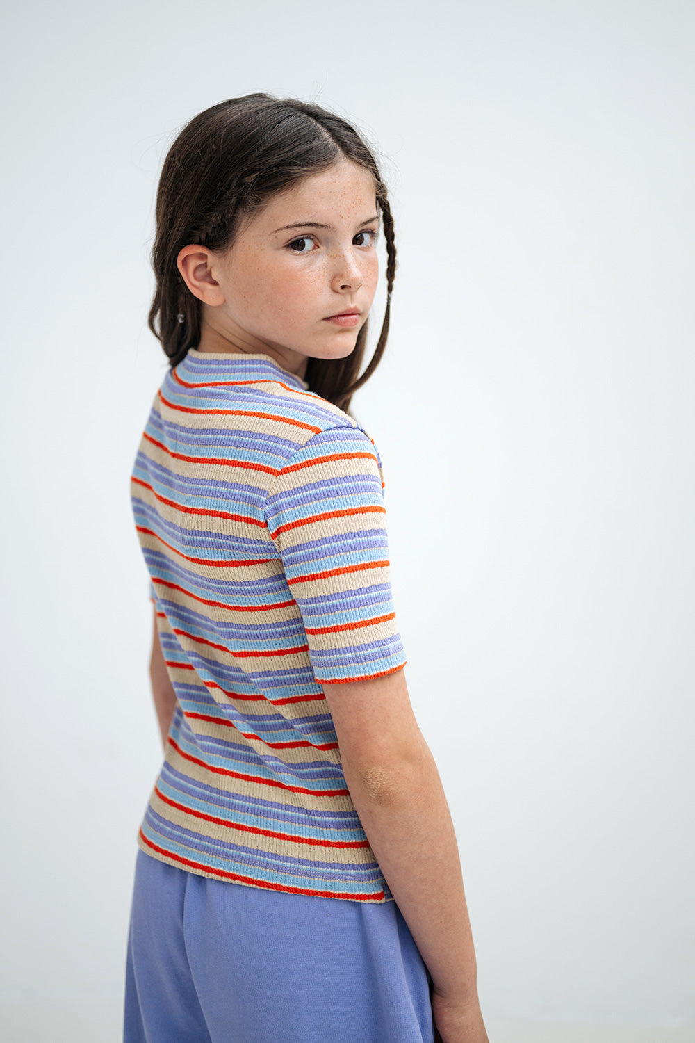Slim Tee | Multi Stripe