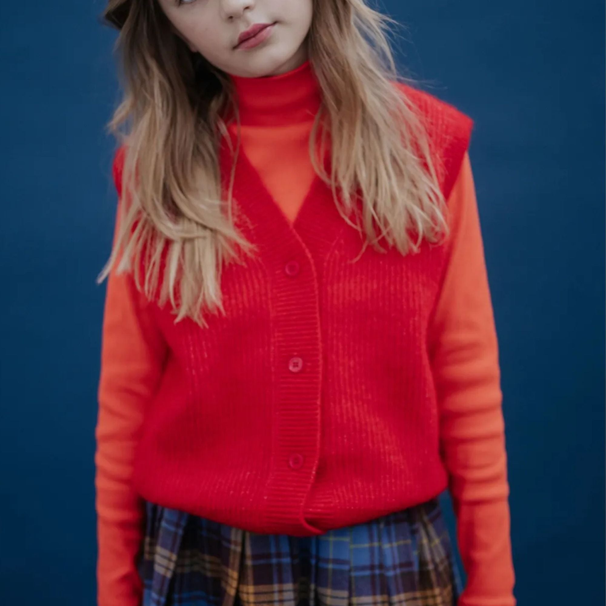 Slim Turtleneck | Coral Dusk