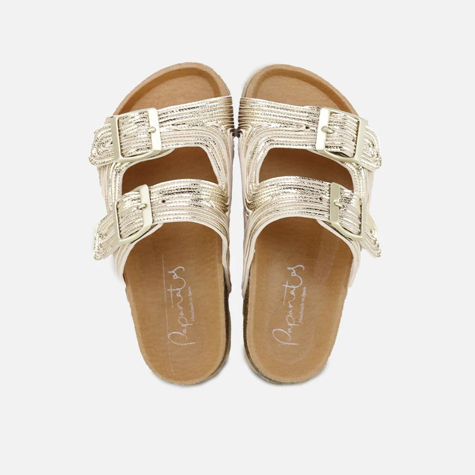 Bio Sandals with Buckles | Gold