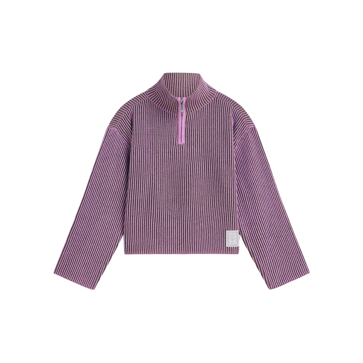 Chenille Boxy Dropped Pullover | African Violet