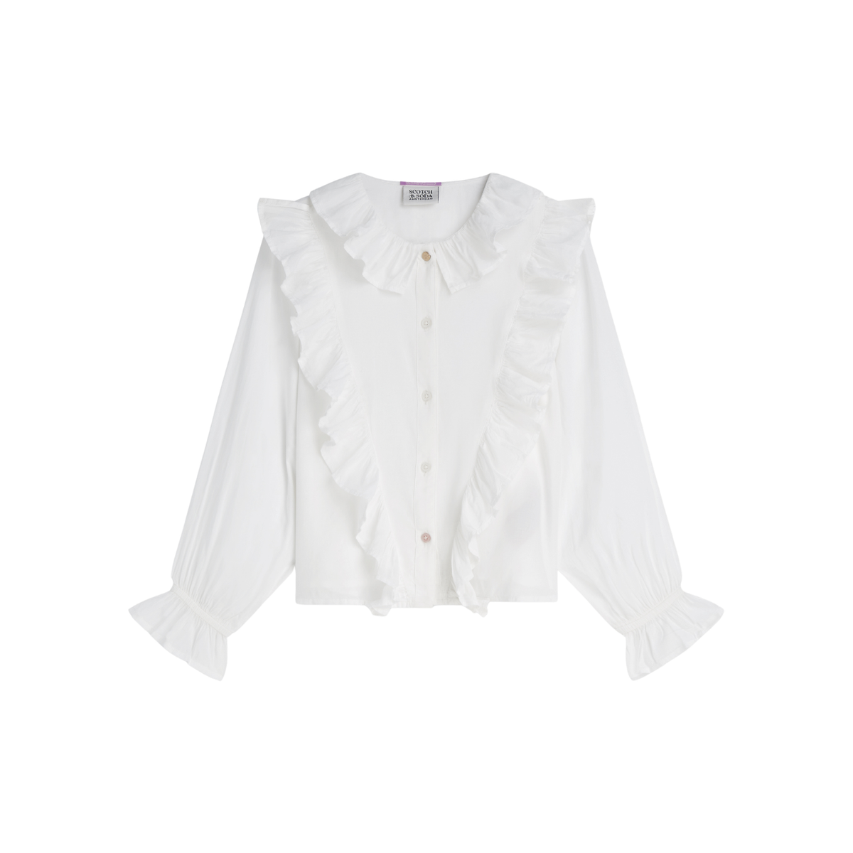 Ruched Longsleeve Shirt | Eggnog