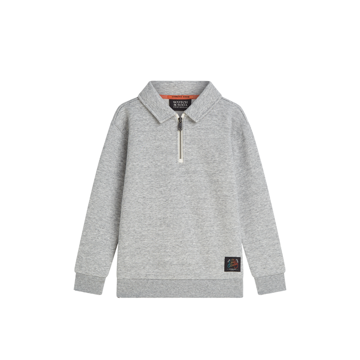 Half Zip Sweatshirt | Grey Melange