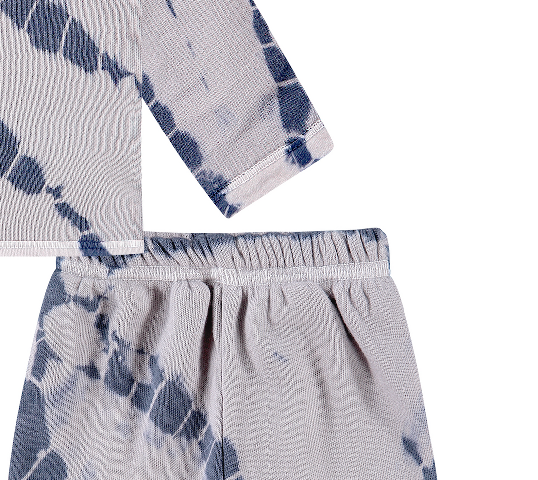 Tie Dye Hoodie Set | Gray