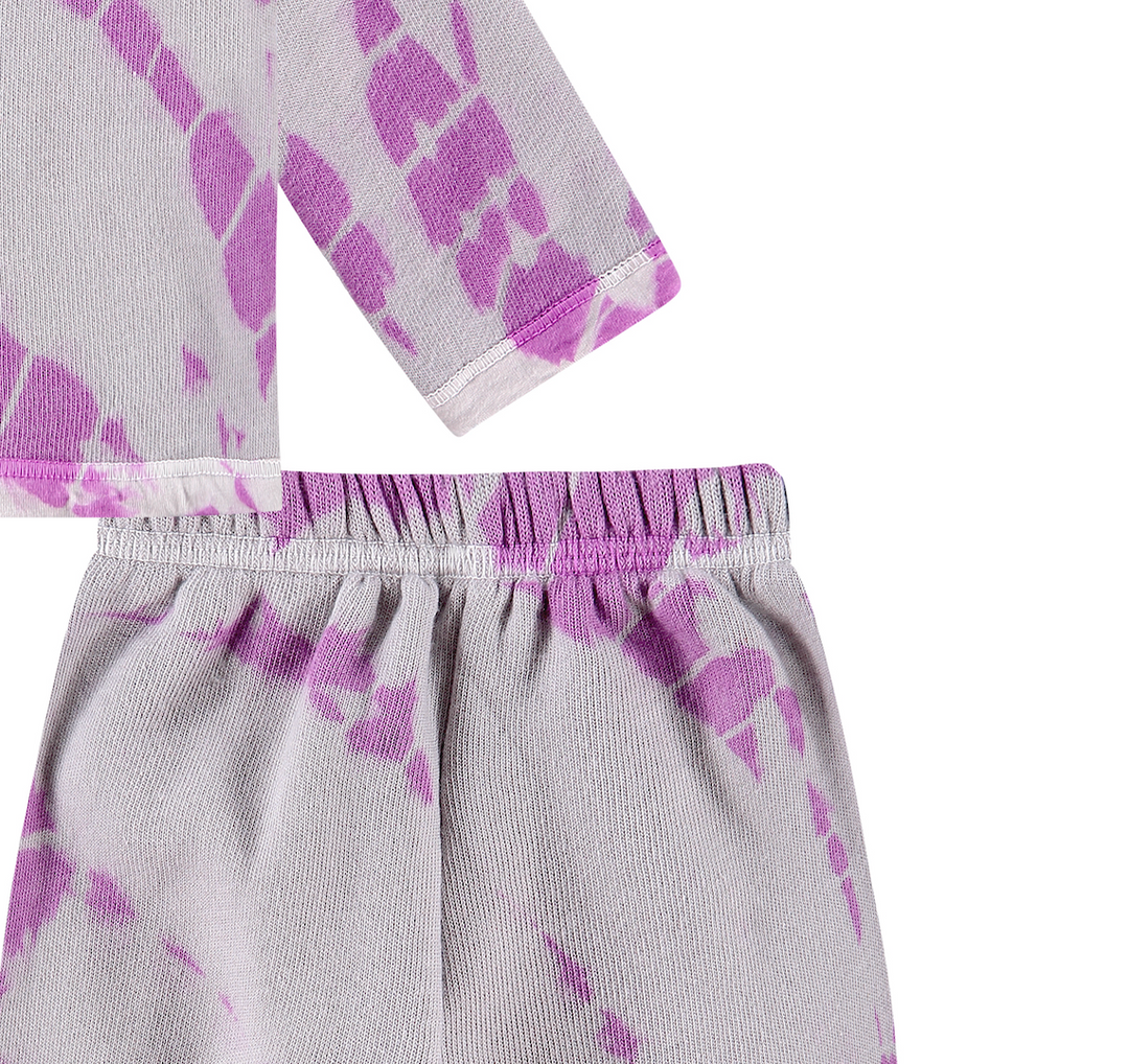 Tie Dye Hoodie Set | Purple