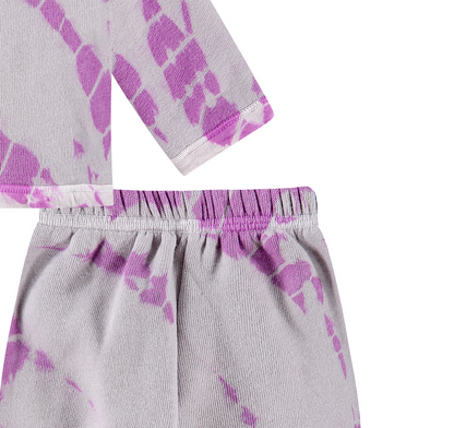 Tie Dye Hoodie Set | Purple