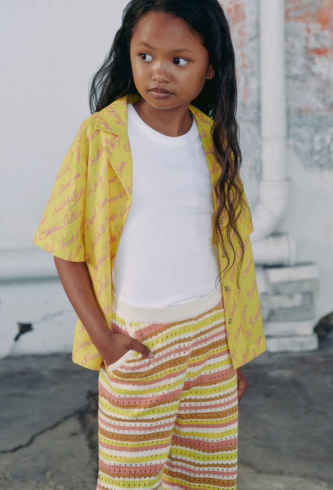 Lurex Stripe Knitted Pants