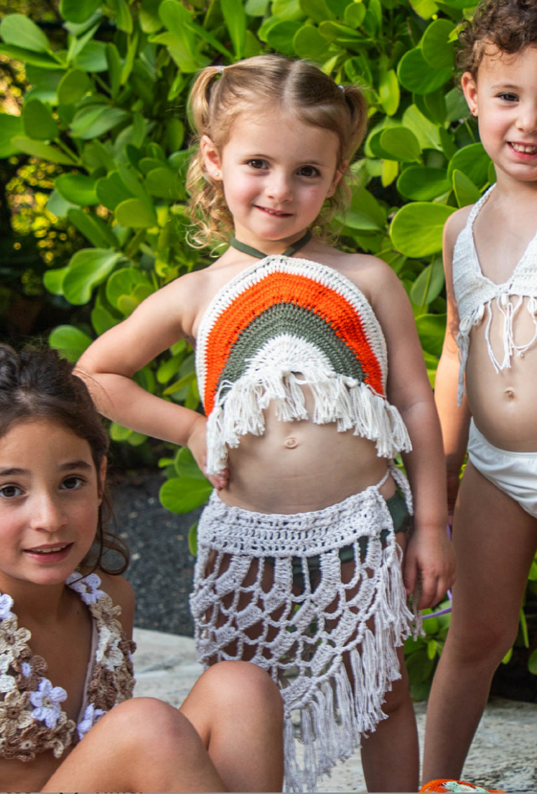 Rainbow Crochet Bikini | Olive