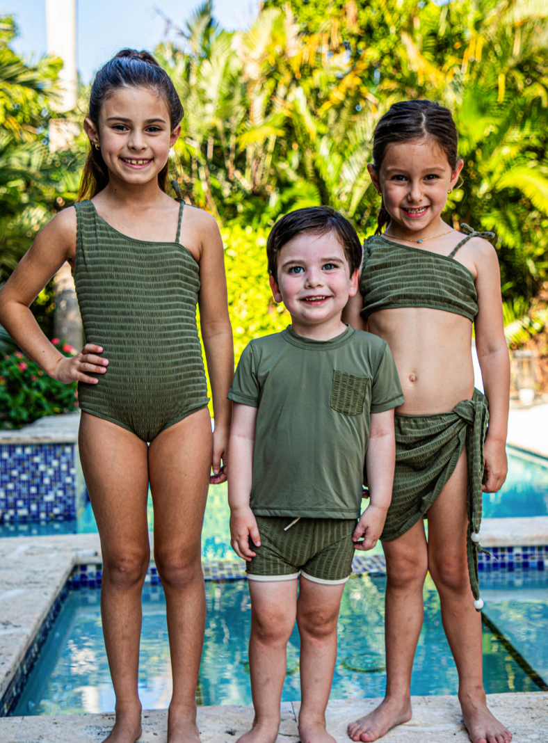 Ribbed Bikini | Olive