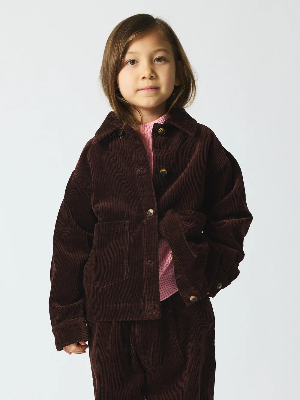 Sena Corduroy Set | Marron Plum