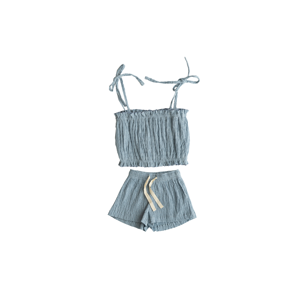 Ziggy Top with Levi Short Set | Blue