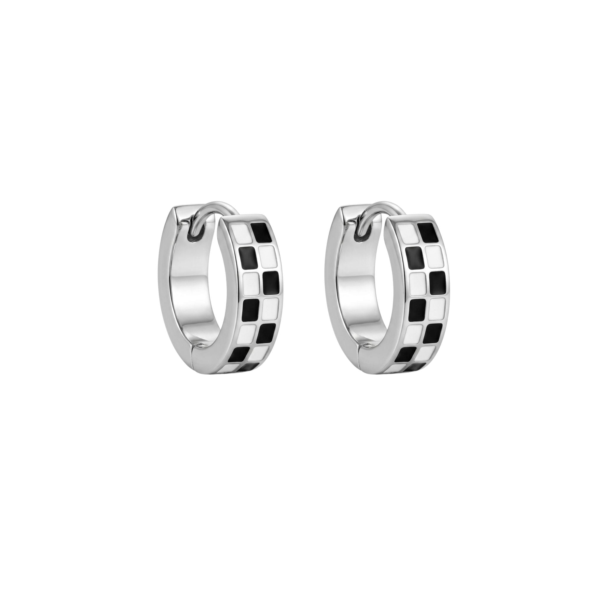 Silver Checkered Huggies