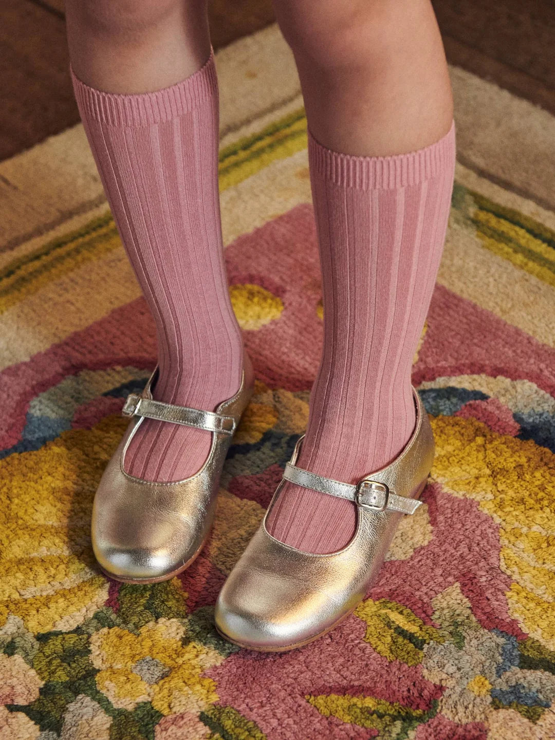 Leather Mary Jane Shoes | Silver