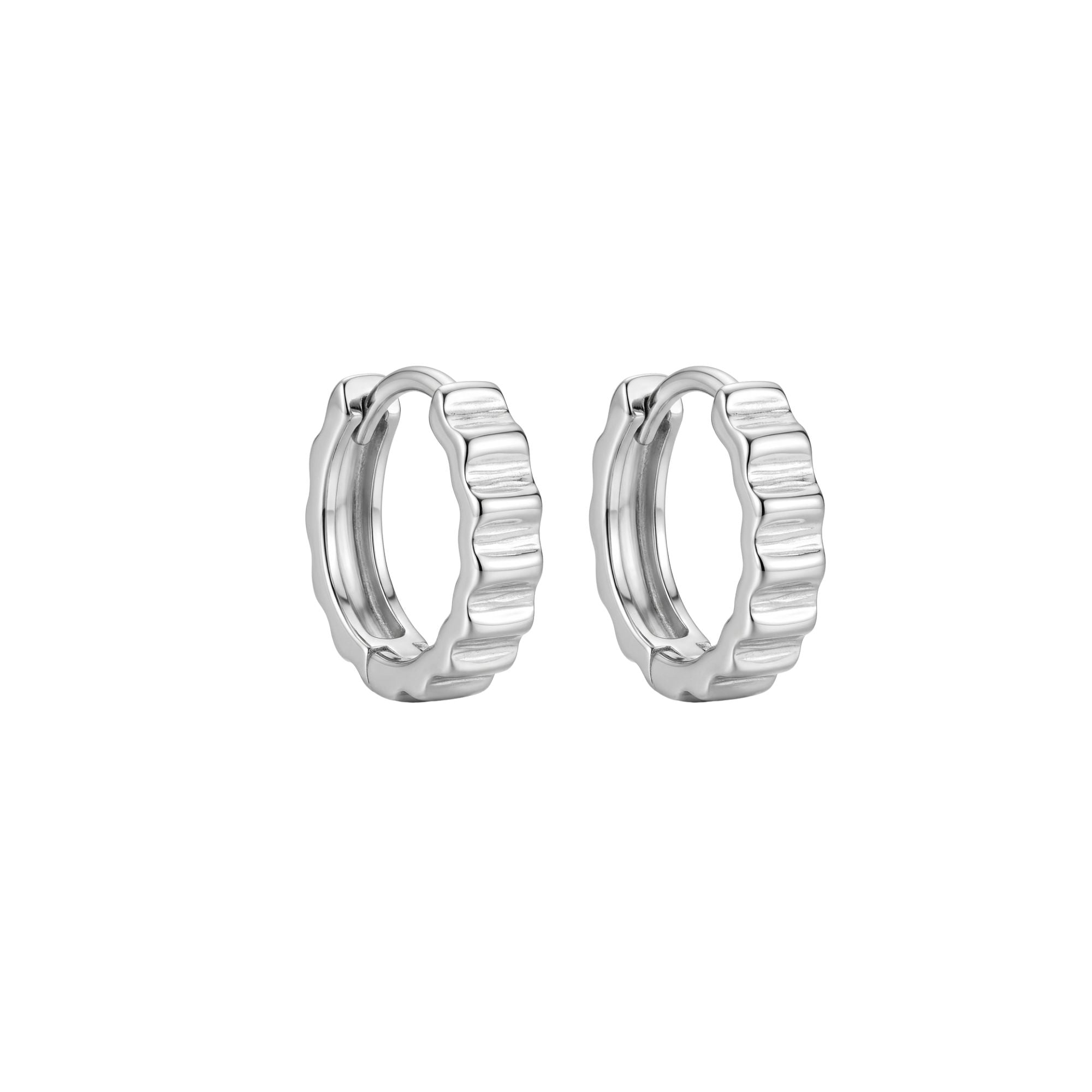 Silver Wavy Huggies