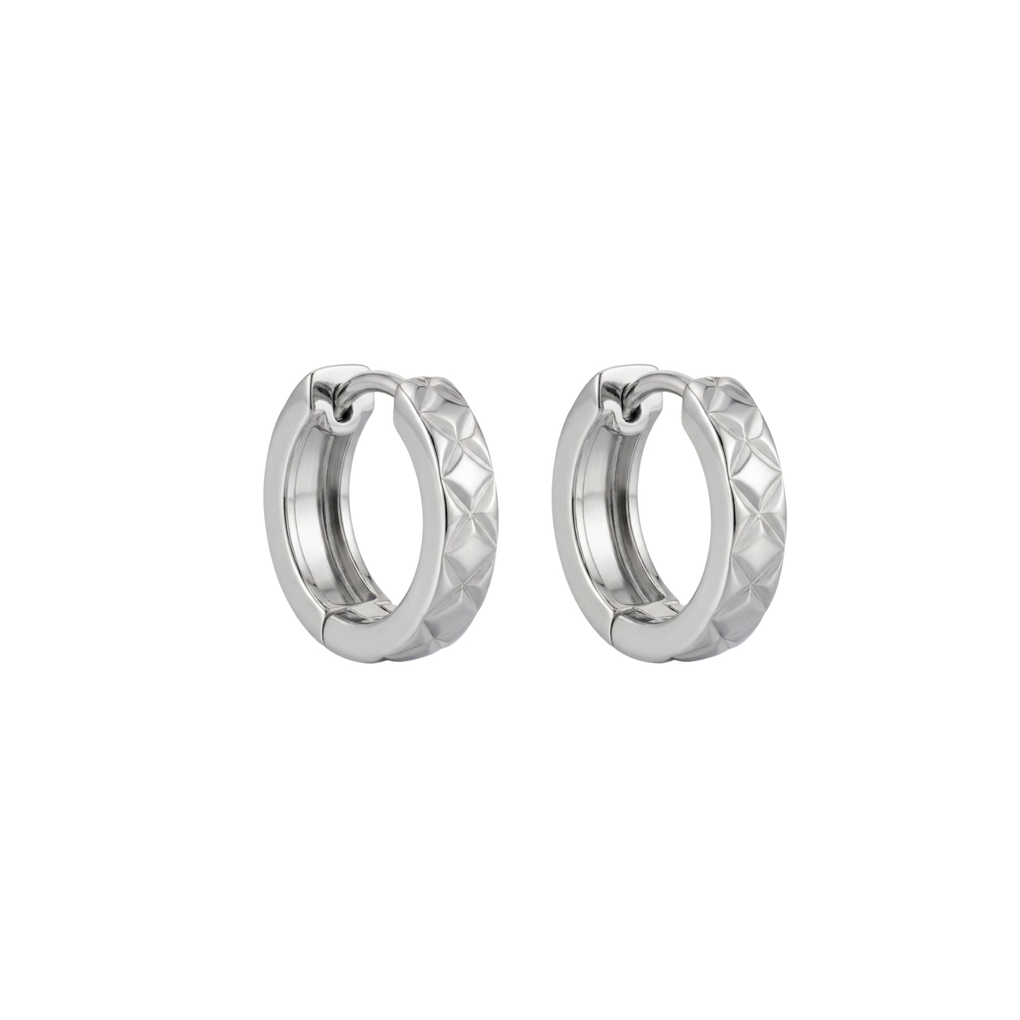 Silver Criss Cross Huggies