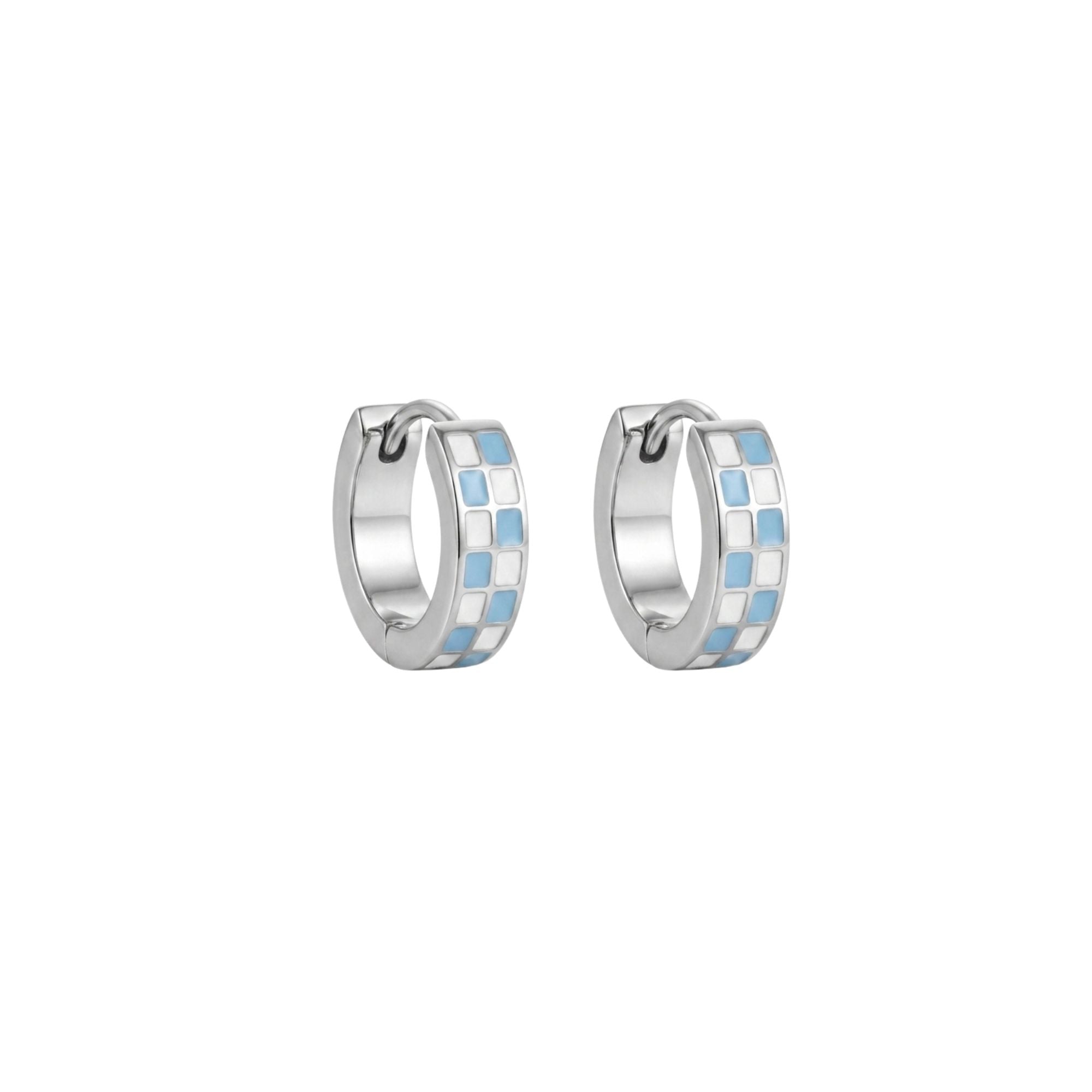 Silver Checkered Huggies