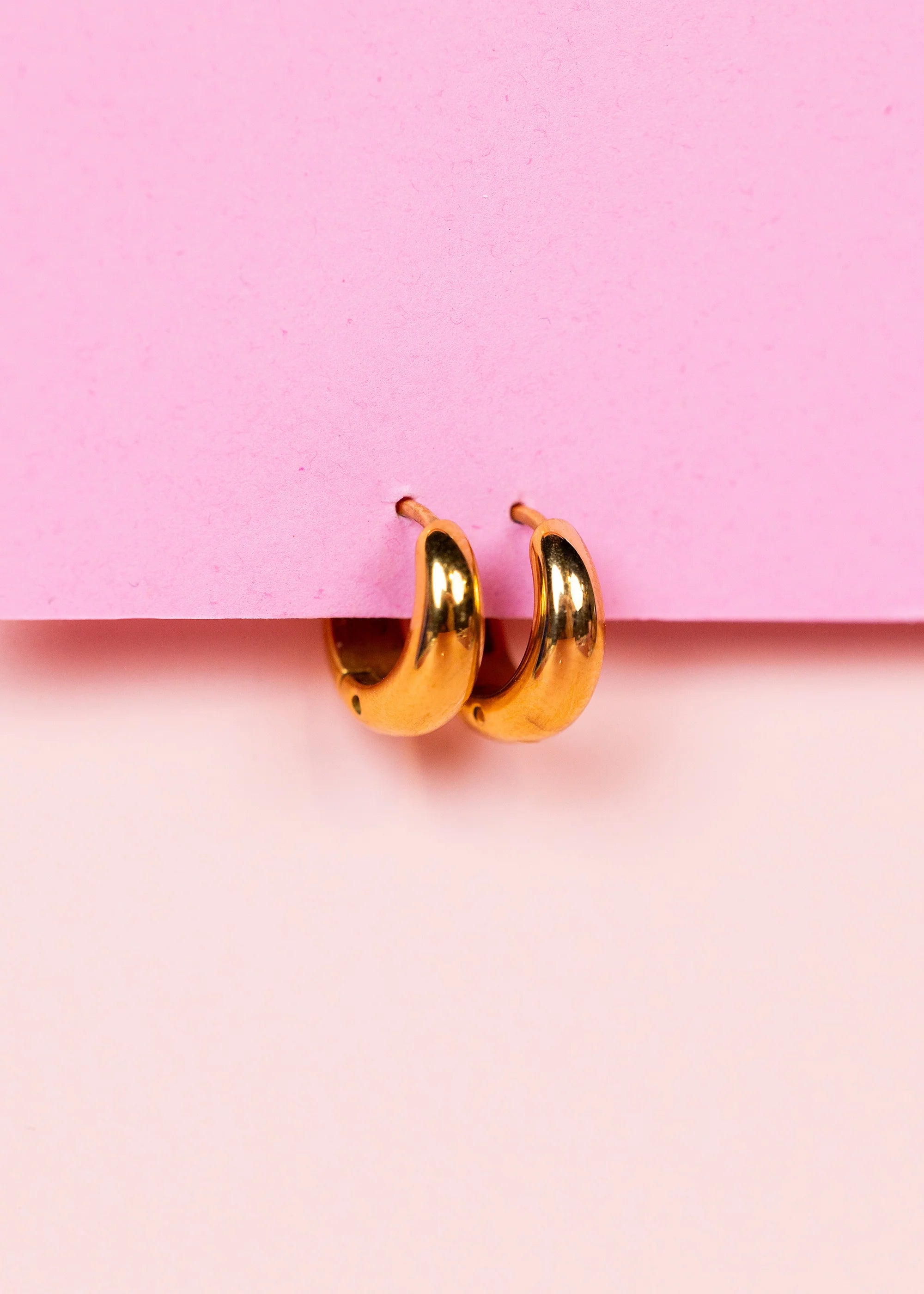Small Teardrop Huggies