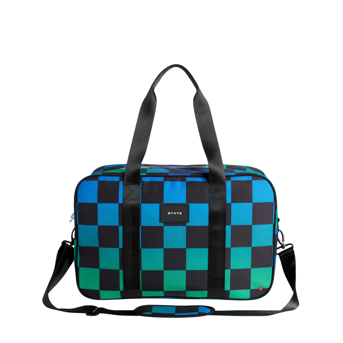 Rockaway Duffle | Blue Checkerboard